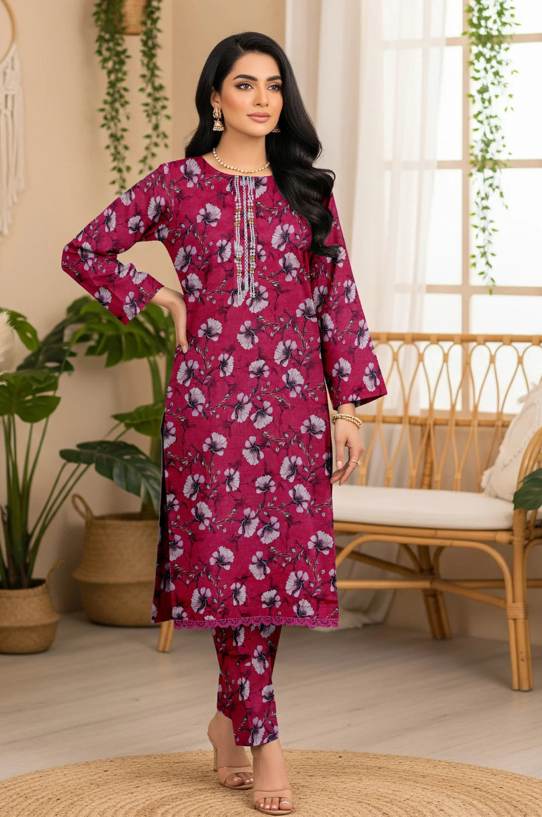 RUBY BLOOM KHADDAR 2 PIECE