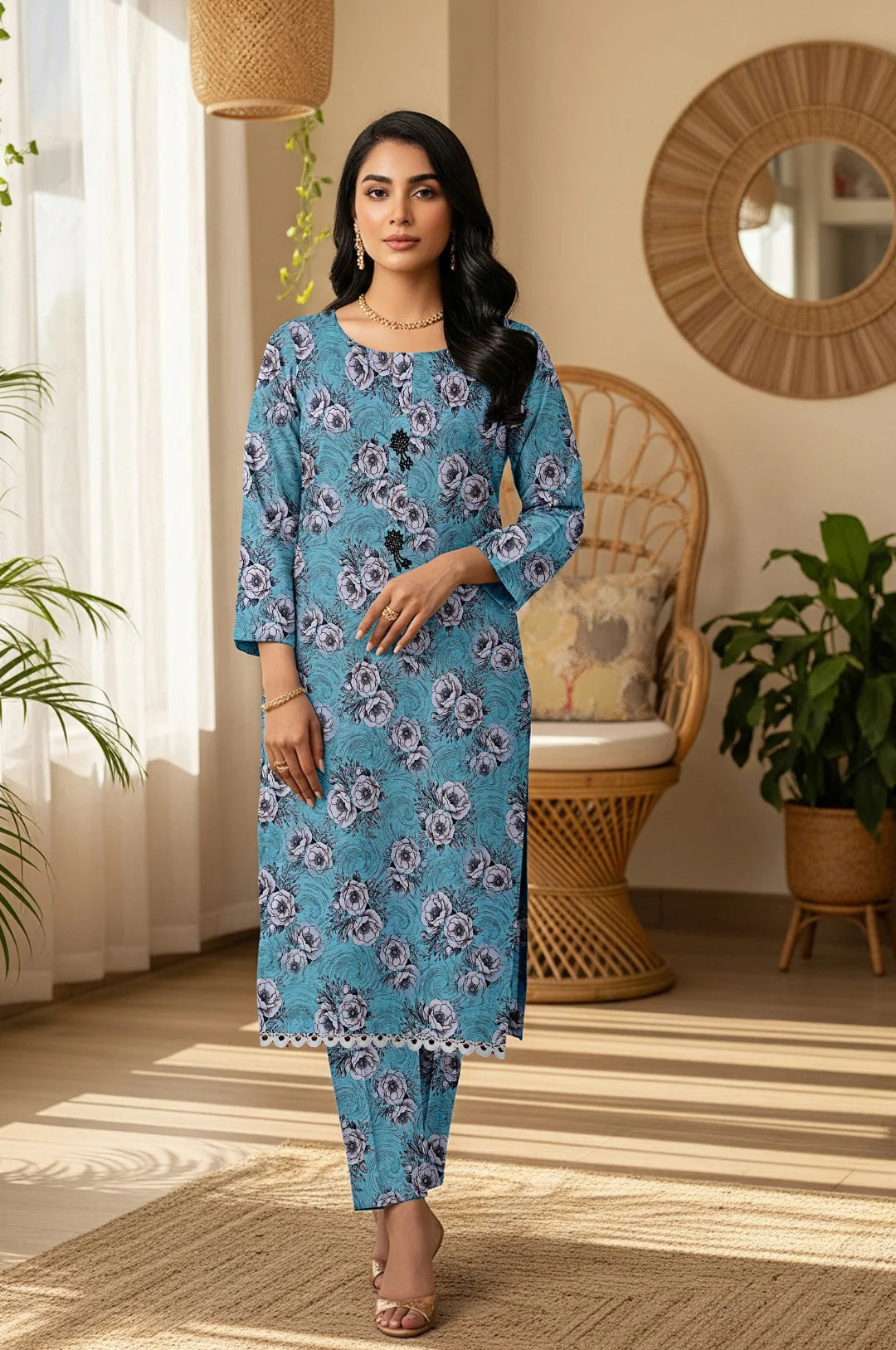 SAPPHIRE ROSE KHADDAR 2 PIECE