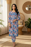 BLUE GRACE KHADDAR 2 PIECE